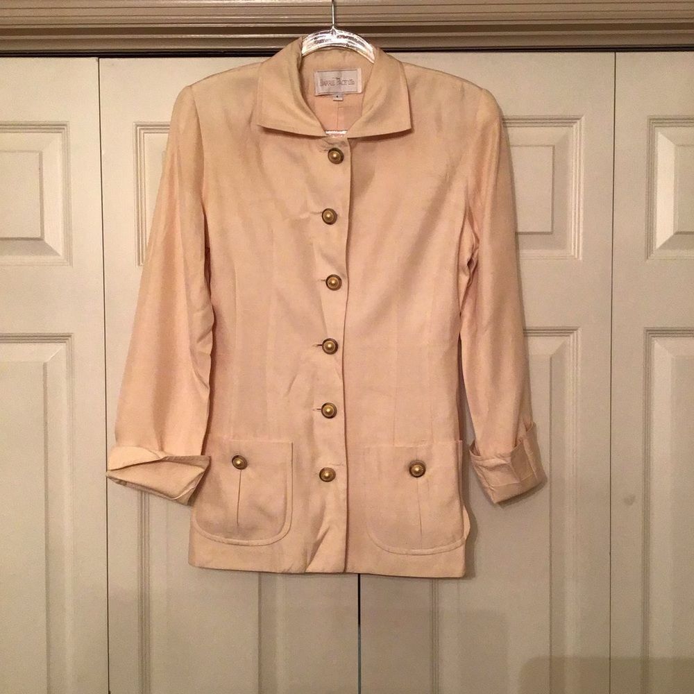 Vintage Barrie Pace 100% Silk Blazer View 3